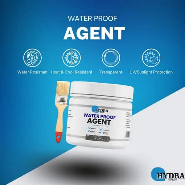 Hydra Waterproof Agent – Leak Sealant for Home Use Waterproofing sealant being applied to cracks on a wall