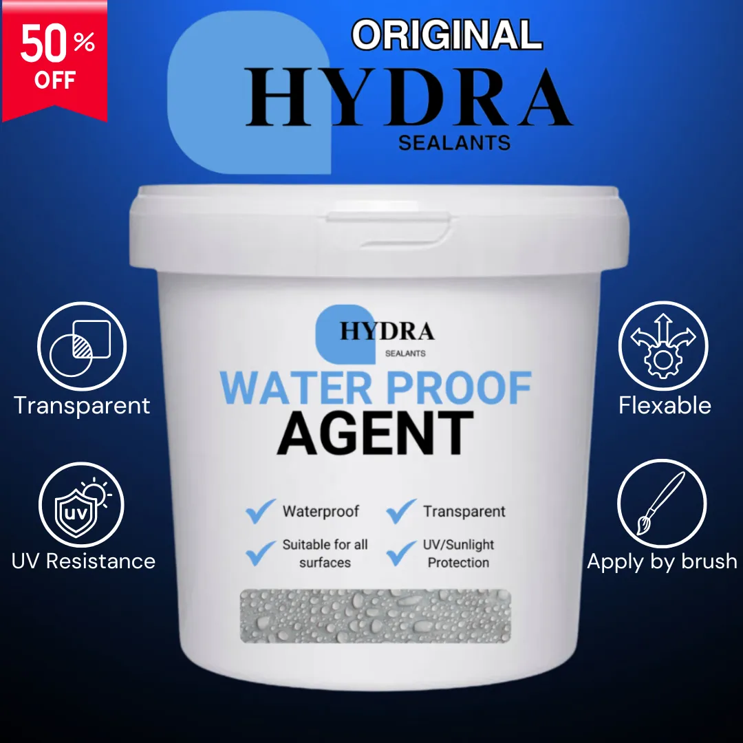 Hydra Waterproof Agent – Leak Sealant for Home Use Waterproofing sealant being applied to cracks on a wall