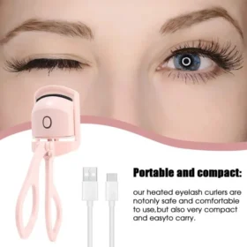 “USB Heated Smart Eyelash Curler – Portable Beauty Tool”