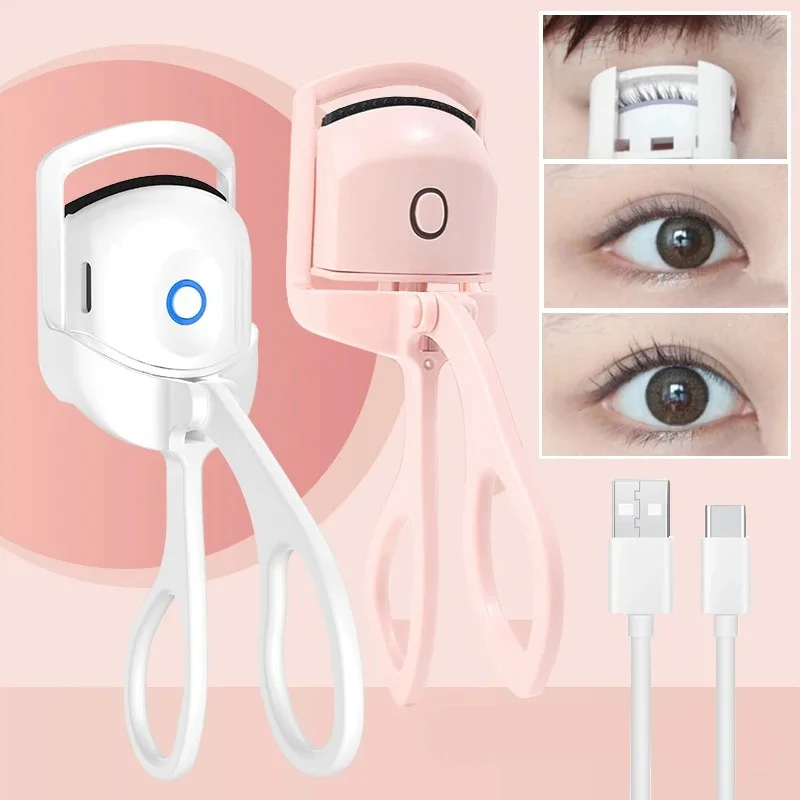 "Rechargeable Eyelash Curler for Long-Lasting Lift and Curl"